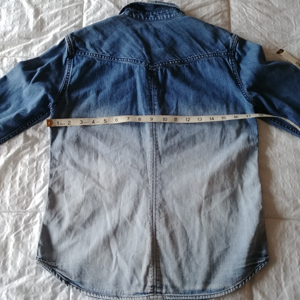 SOLD! American Eagle Ombre Denim Shirt - Picture 5 of 6